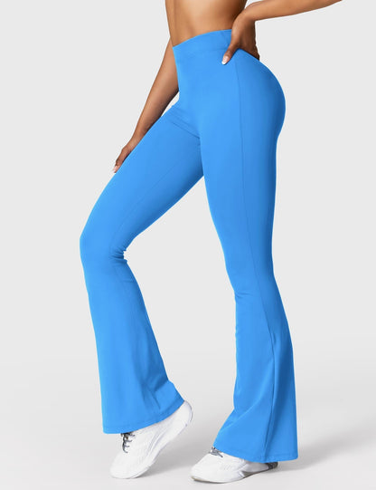 Legging Femme Taille Haute Effet Scrunch Coupe Flare Sculptante
