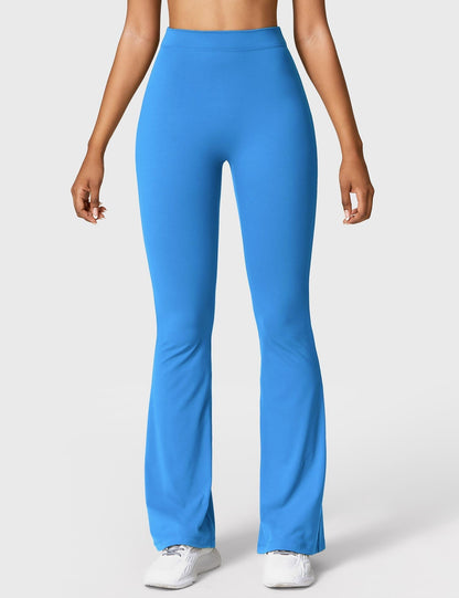 Legging Femme Taille Haute Effet Scrunch Coupe Flare Sculptante