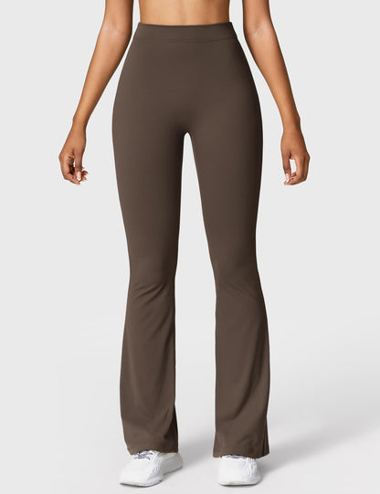 Legging Femme Taille Haute Effet Scrunch Coupe Flare Sculptante
