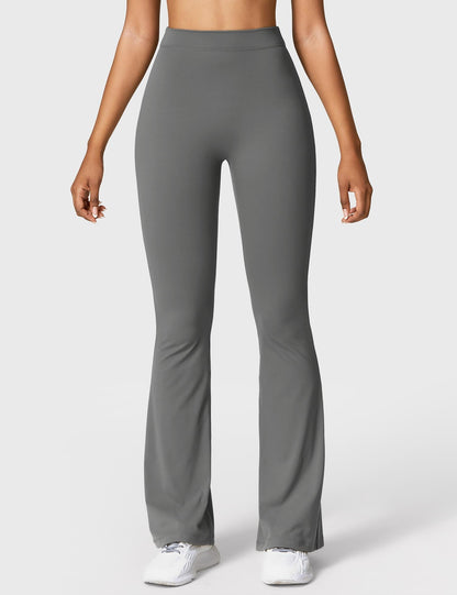 Legging Femme Taille Haute Effet Scrunch Coupe Flare Sculptante