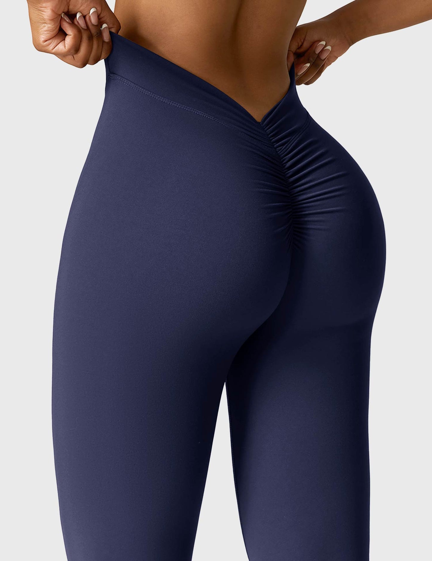 Legging Femme Taille Haute Effet Scrunch Coupe Flare Sculptante