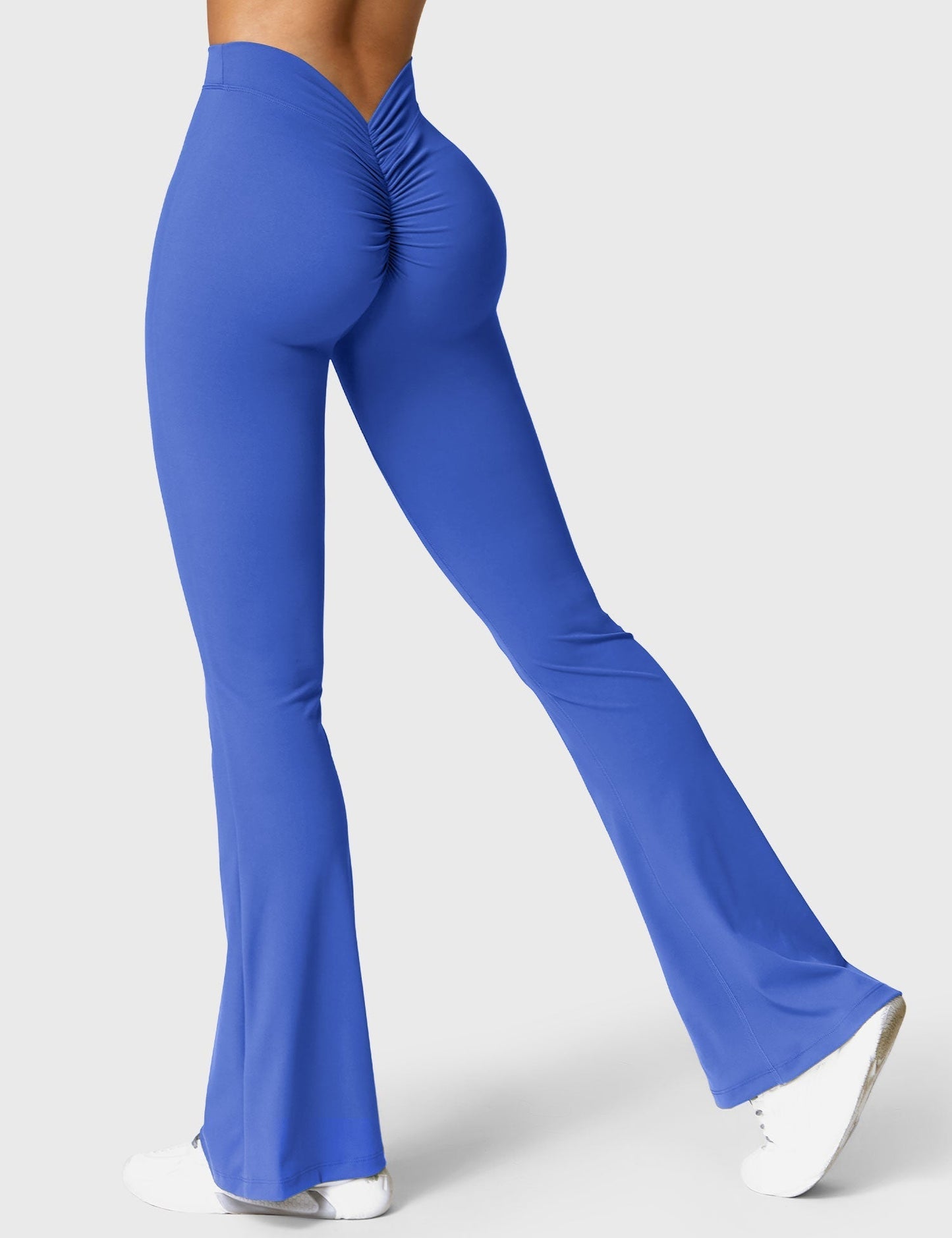 Legging Femme Taille Haute Effet Scrunch Coupe Flare Sculptante