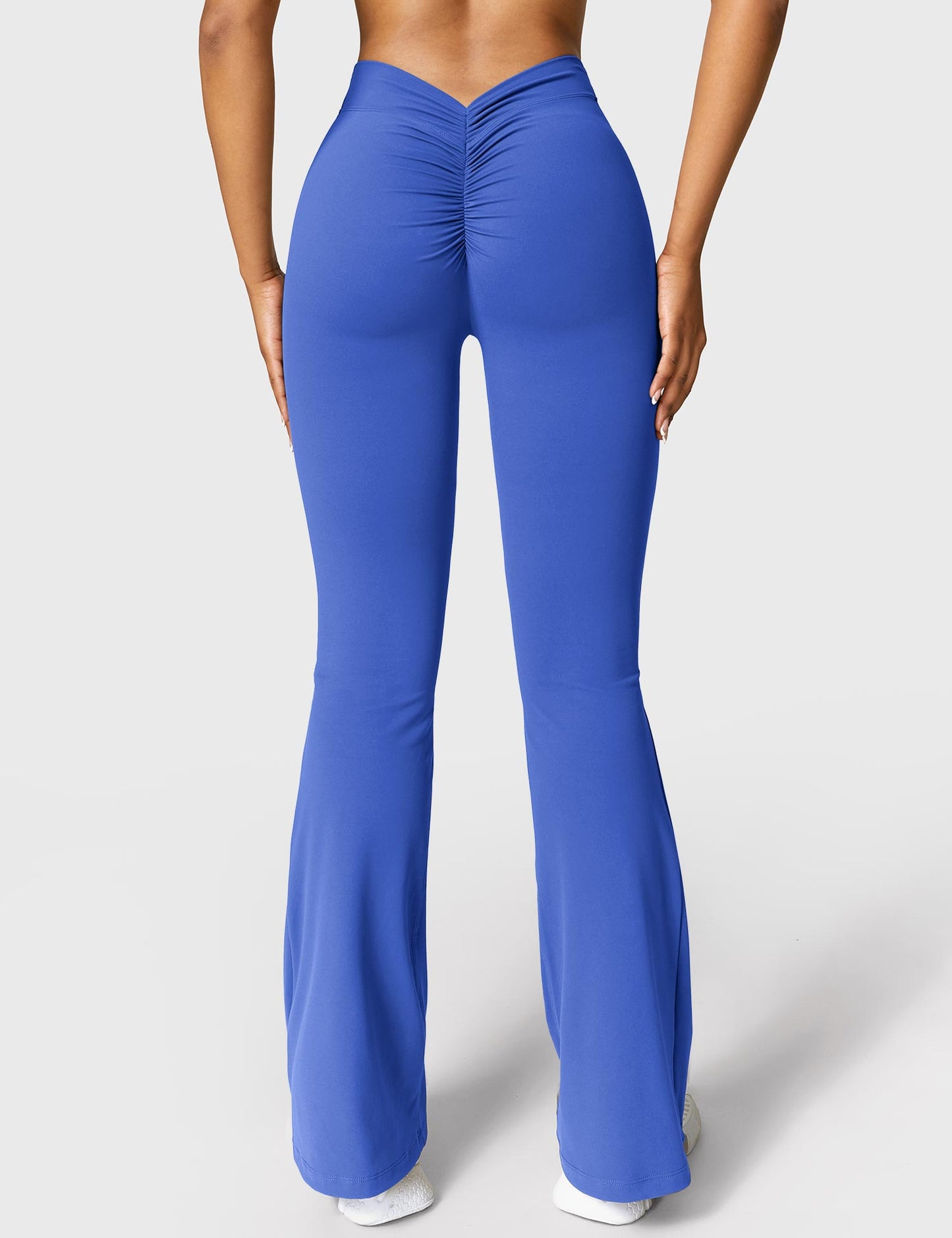 Legging Femme Taille Haute Effet Scrunch Coupe Flare Sculptante