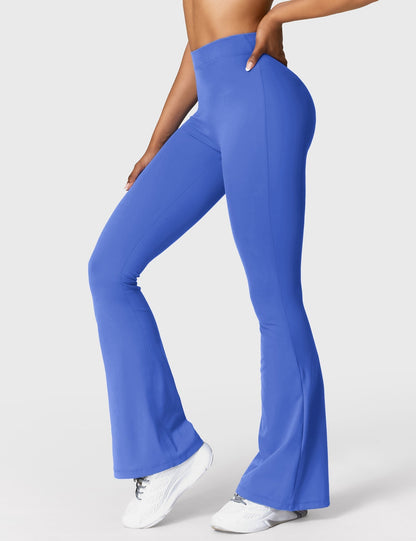 Legging Femme Taille Haute Effet Scrunch Coupe Flare Sculptante