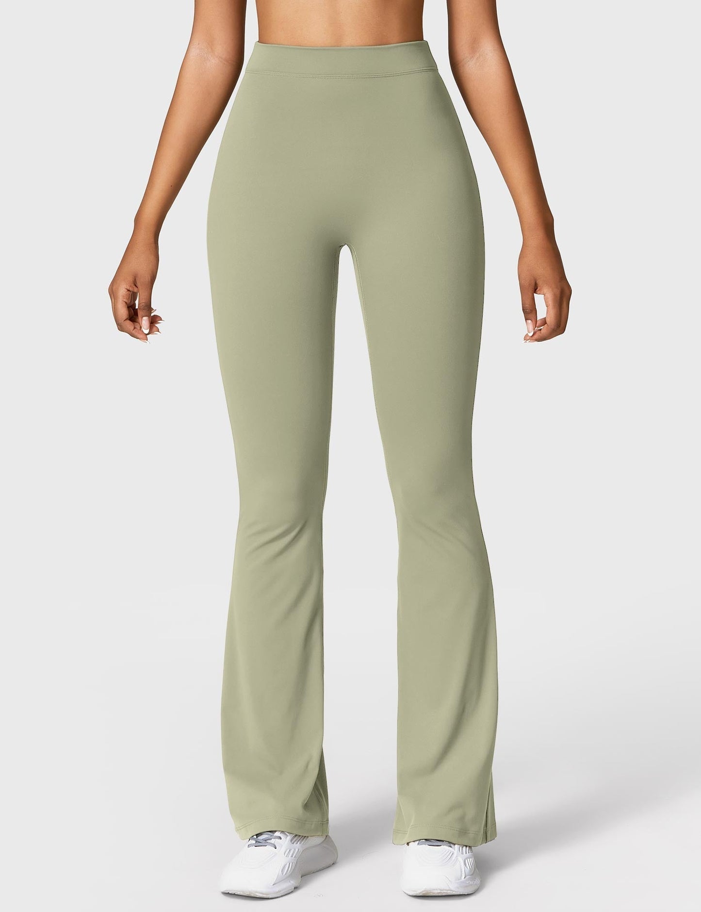 Legging Femme Taille Haute Effet Scrunch Coupe Flare Sculptante