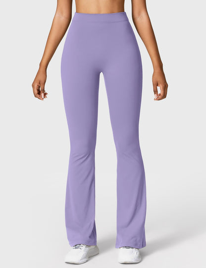 Legging Femme Taille Haute Effet Scrunch Coupe Flare Sculptante