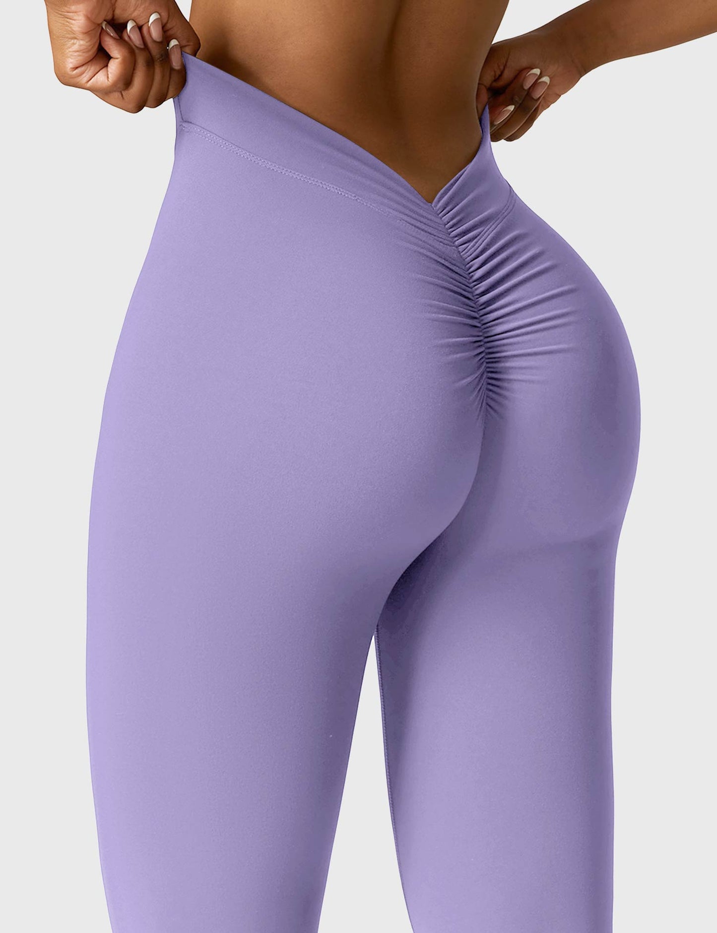 Legging Femme Taille Haute Effet Scrunch Coupe Flare Sculptante