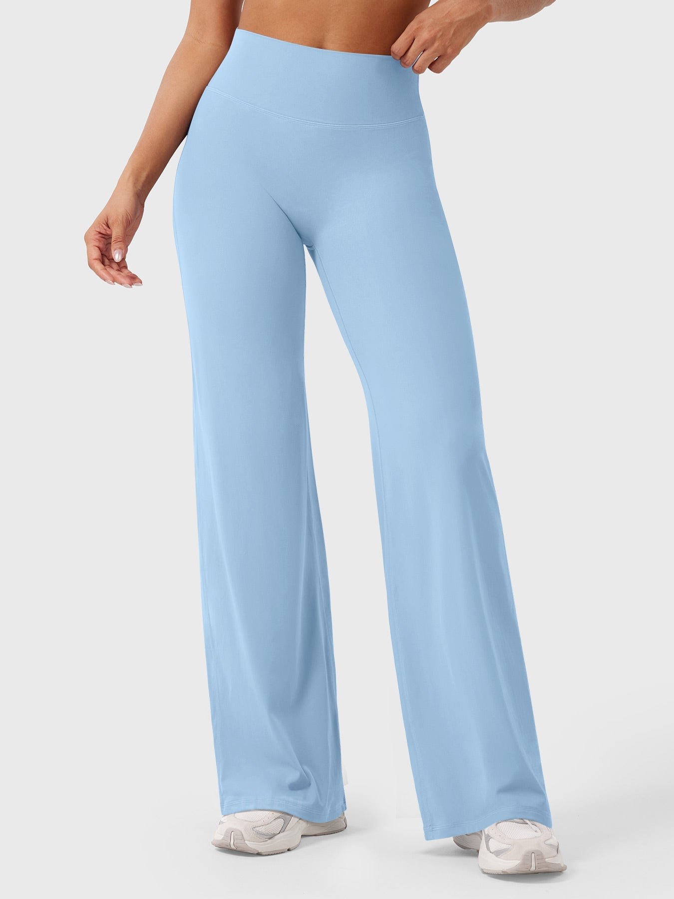 Pantalon Linéaire Haut de Taille pour Femme