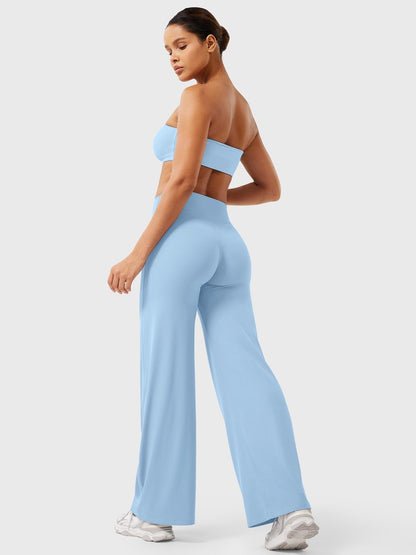 Pantalon Linéaire Haut de Taille pour Femme
