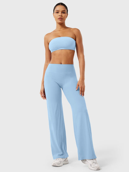 Pantalon Linéaire Haut de Taille pour Femme