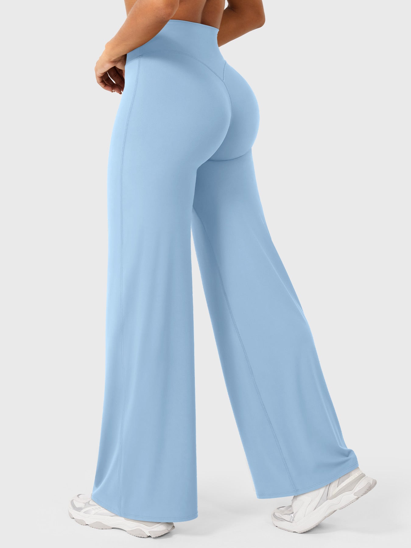 Pantalon Linéaire Haut de Taille pour Femme