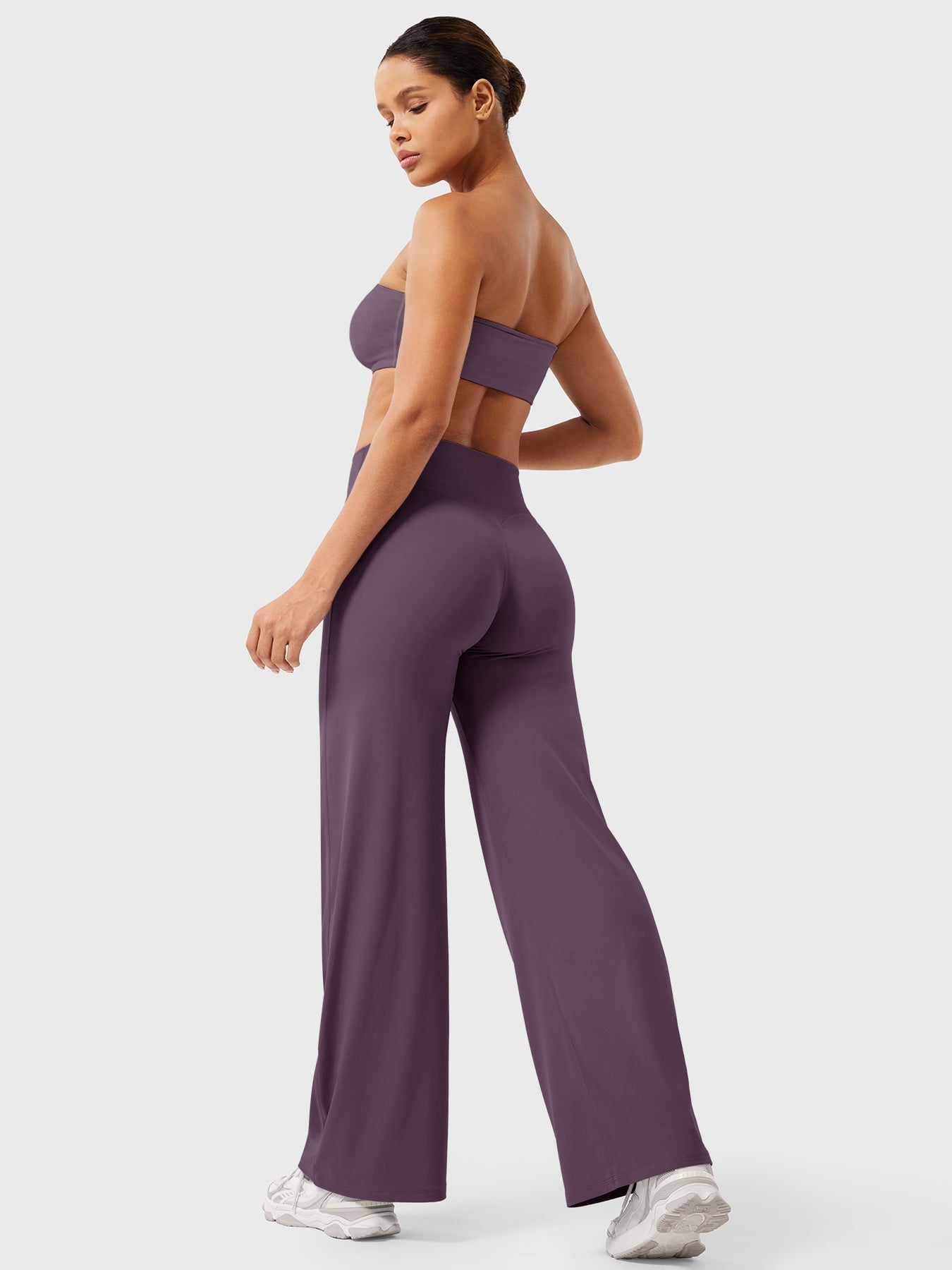 Pantalon Linéaire Haut de Taille pour Femme