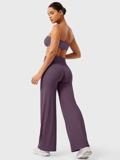Pantalon Linéaire Haut de Taille pour Femme