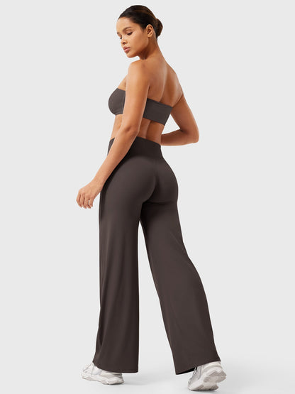 Pantalon Linéaire Haut de Taille pour Femme