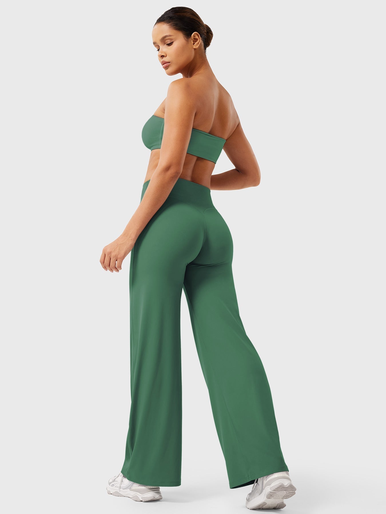 Pantalon Linéaire Haut de Taille pour Femme