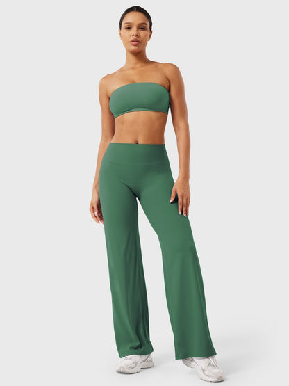 Pantalon Linéaire Haut de Taille pour Femme