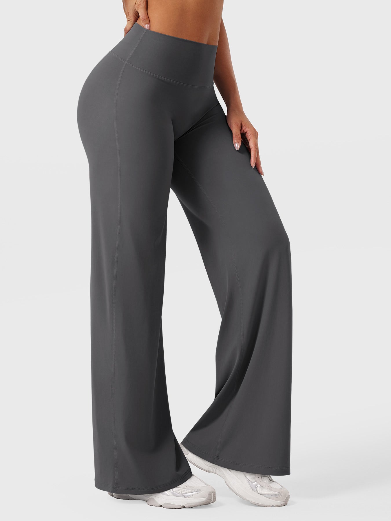Pantalon Linéaire Haut de Taille pour Femme