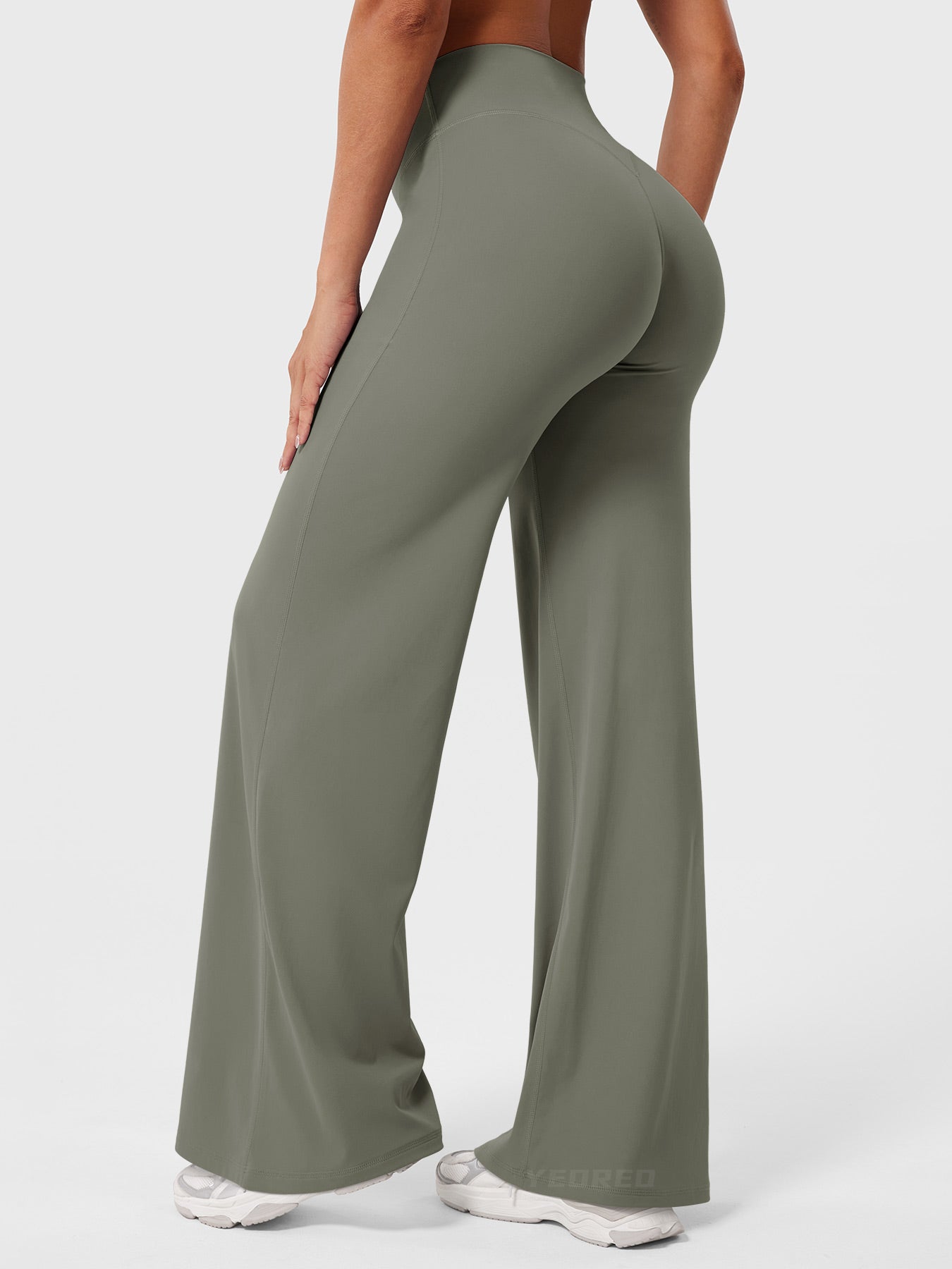 Pantalon Linéaire Haut de Taille pour Femme