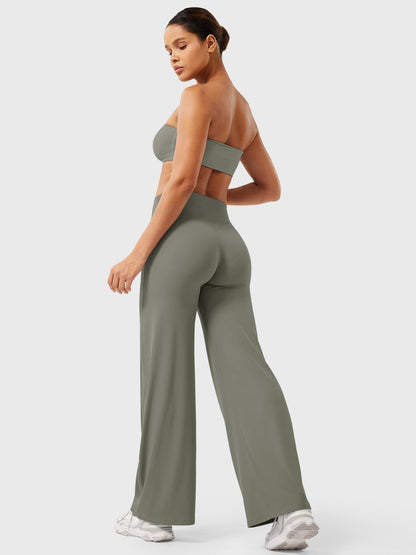 Pantalon Linéaire Haut de Taille pour Femme