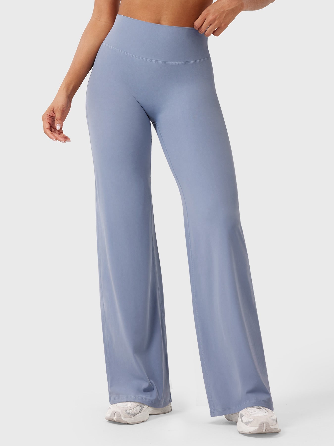 Pantalon Linéaire Haut de Taille pour Femme