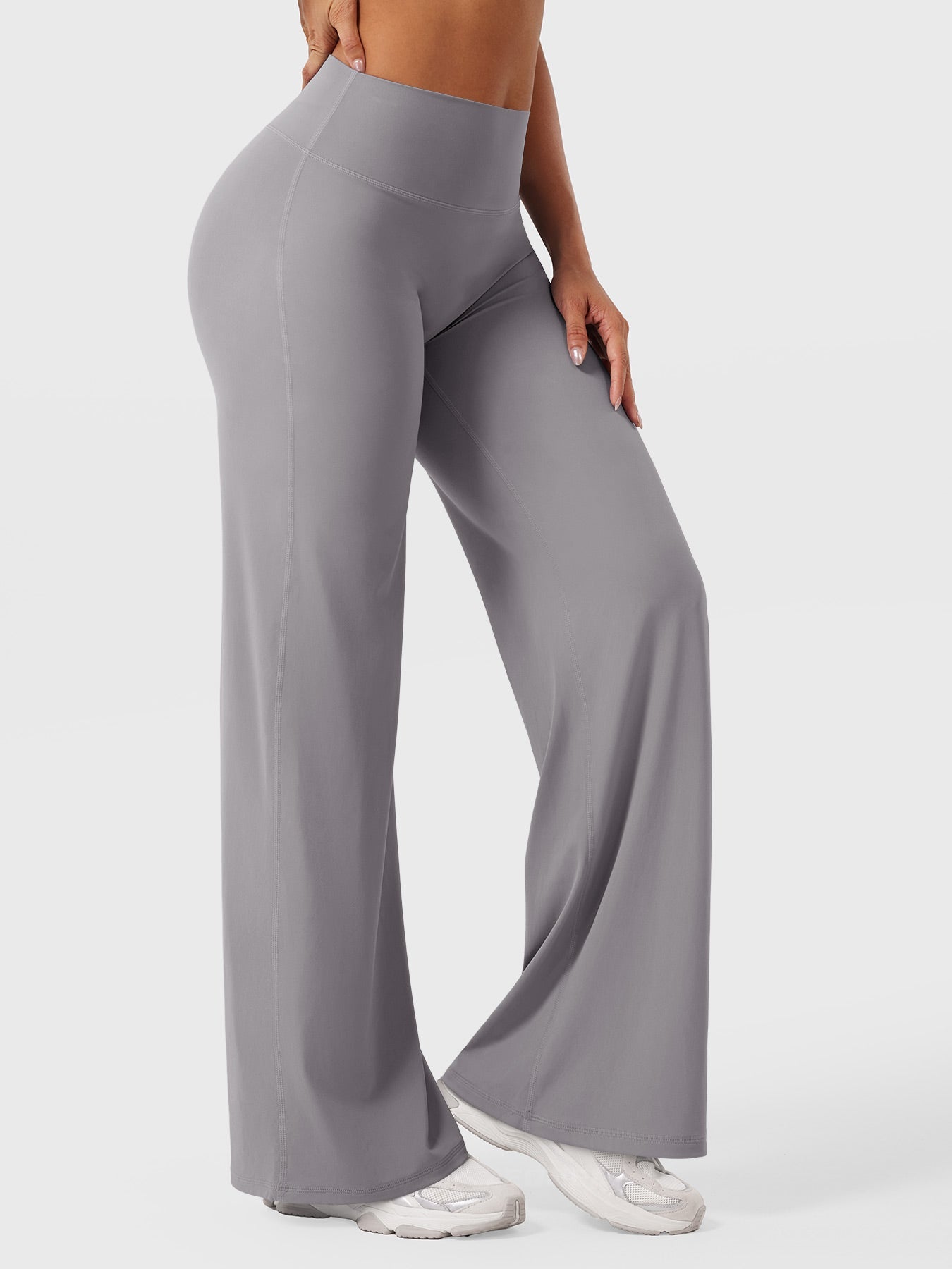Pantalon Linéaire Haut de Taille pour Femme