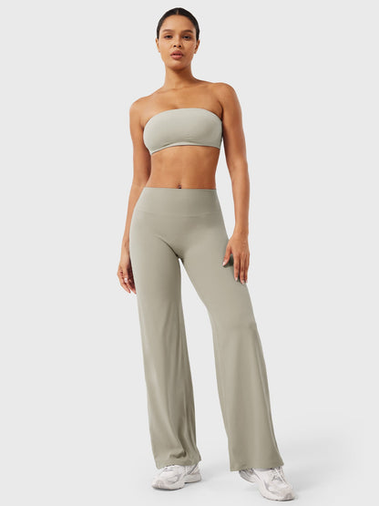 Pantalon Linéaire Haut de Taille pour Femme