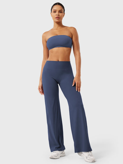 Pantalon Linéaire Haut de Taille pour Femme