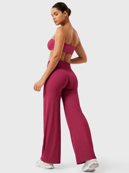 Pantalon Linéaire Haut de Taille pour Femme