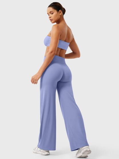 Pantalon Linéaire Haut de Taille pour Femme