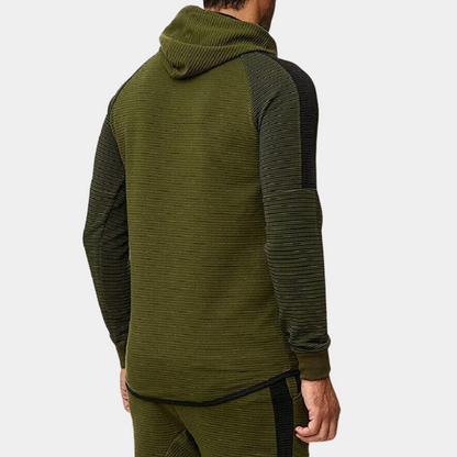 Veste à Capuche Rayée