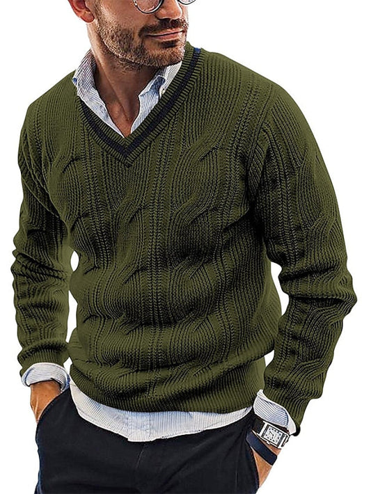 Pull Homme Hiver Épais Manches Longues - PanierRoyale