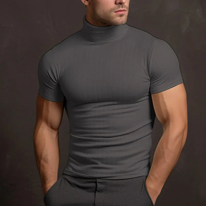 T-shirt Homme Noir Casual Décontracté