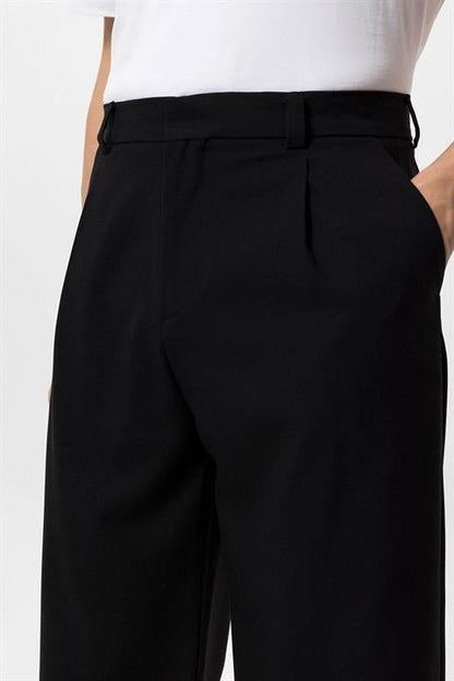 Pantalon Homme Classique Taille Haute pour Bureau