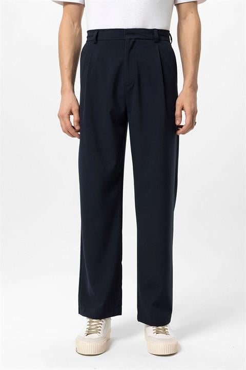 Pantalon Homme Marine Taille Haute Élégant - BerlinGlamour