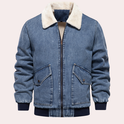 ARMIN - Veste d'Hiver en Jean Tendance pour Hommes