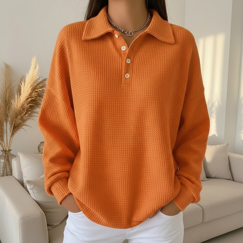 Pull Femme Rouge à Col V