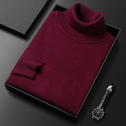 Pull Col Roulé Homme Chaud et Doux Hiver