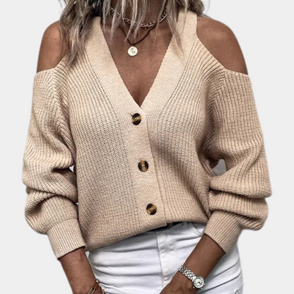 Pull Féminin Épaules Découvertes Chic et Élégant - PanierRoyale