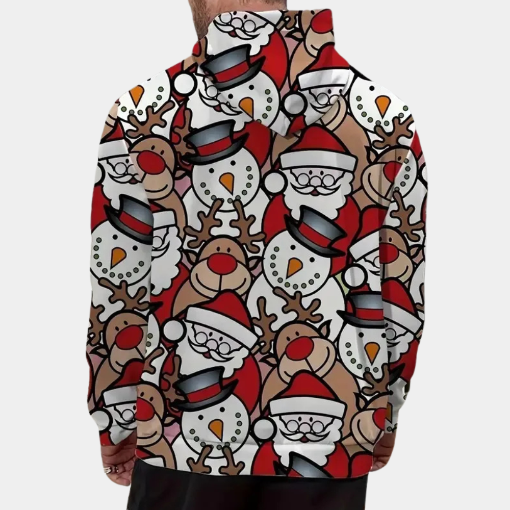 Sweat à Capuche Festif - vue 2