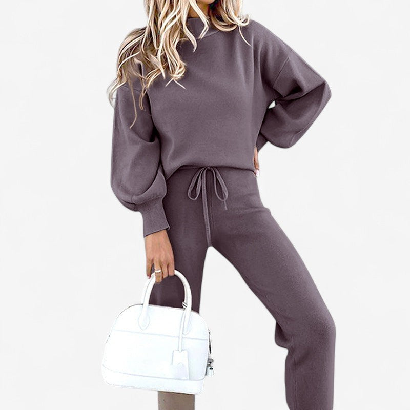 Pantalon Femme Confortable avec Haut Décontracté