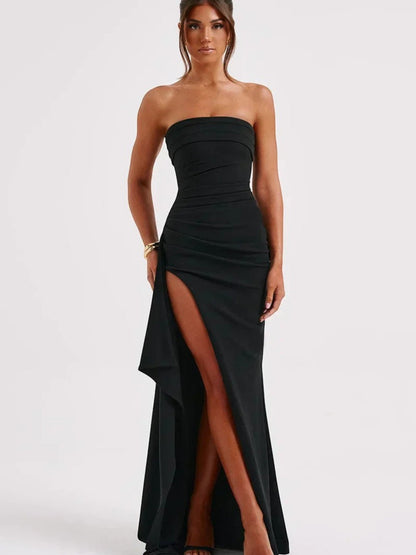 Robe Maxi Élégante Sans Manches pour Femmes