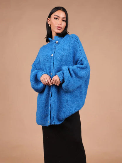 Pull Femme Beige Col Roulé Décontracté