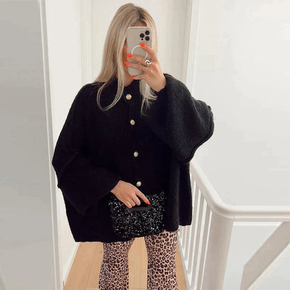 Pull Femme Beige Col Roulé Décontracté