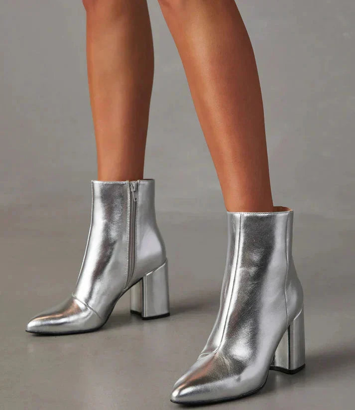 Bottines Femme Talon Bloc Confortable Style Élégant