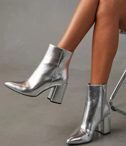 Bottines Femme Talon Bloc Confortable Style Élégant