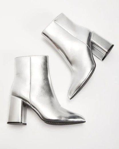 Bottines Femme Talon Bloc Confortable Style Élégant