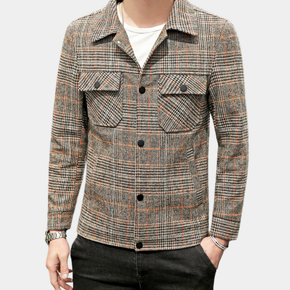 DALE - Veste à Motifs Carreaux pour Hommes