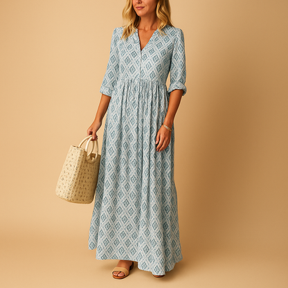 Robe Élégante Mi-Longue sans Manches pour Femme