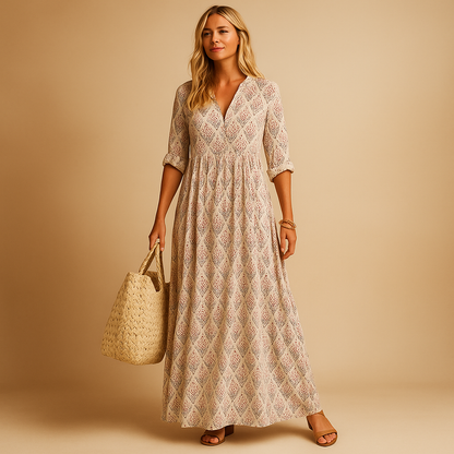 Robe Élégante Mi-Longue sans Manches pour Femme - PanierRoyale