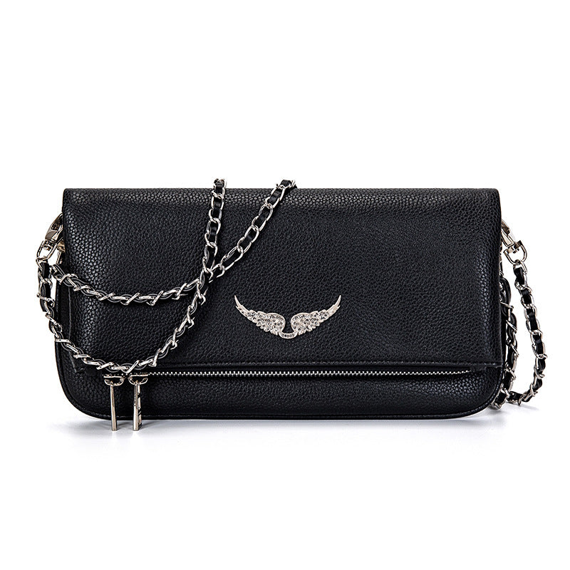 Sac de Soirée Luxe en Satin Noir